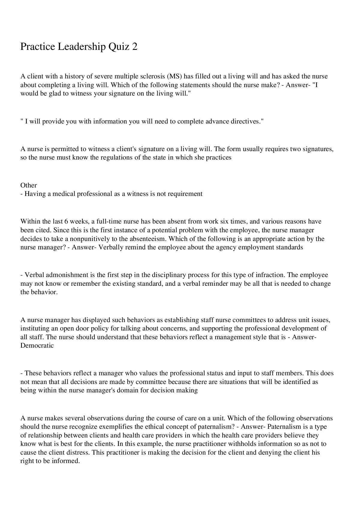 Preview image for Practice Leadership Quiz 2